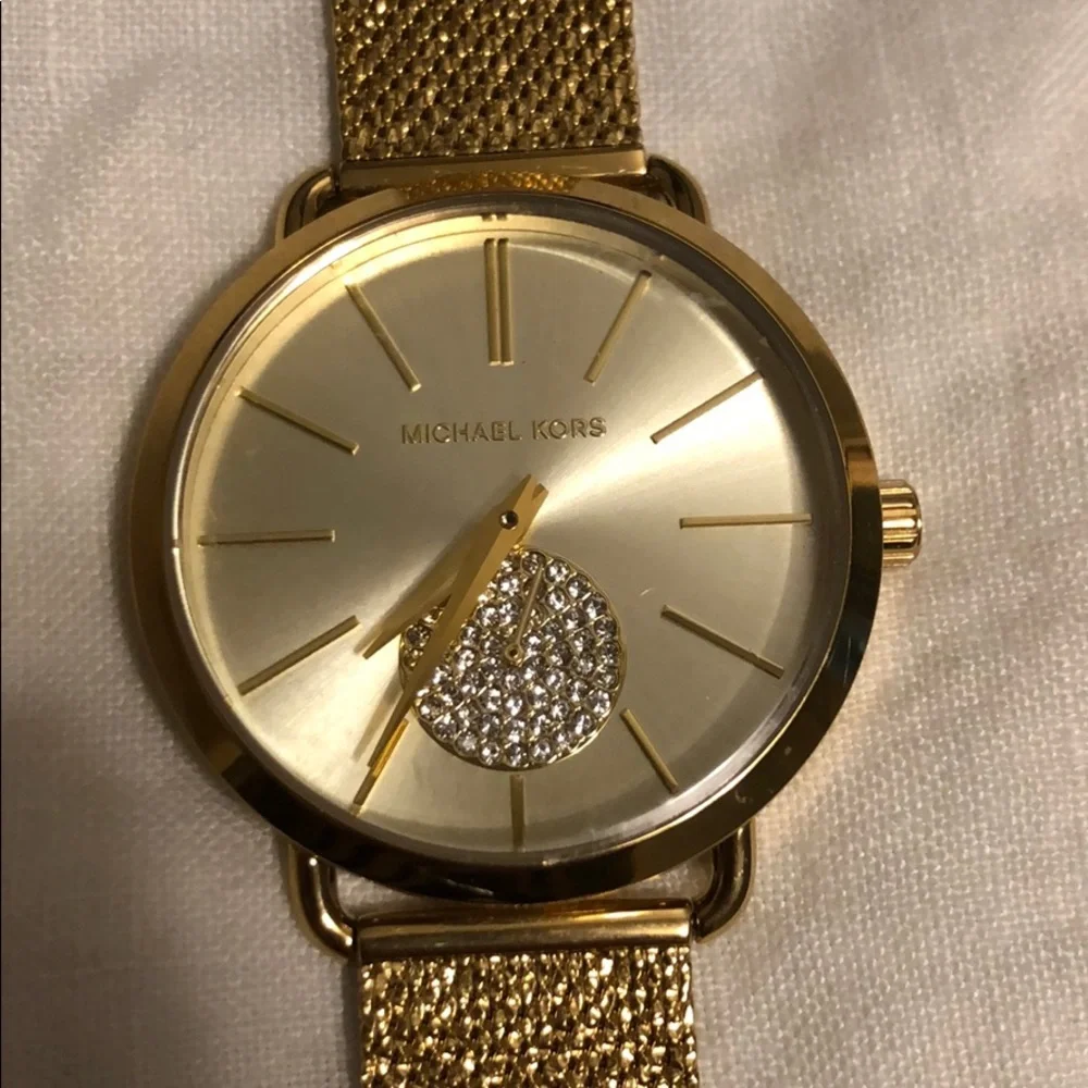 Authentic Michael Kors Portia mesh bracelet watch